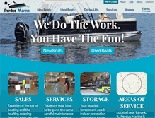 Tablet Screenshot of perduemarine.com